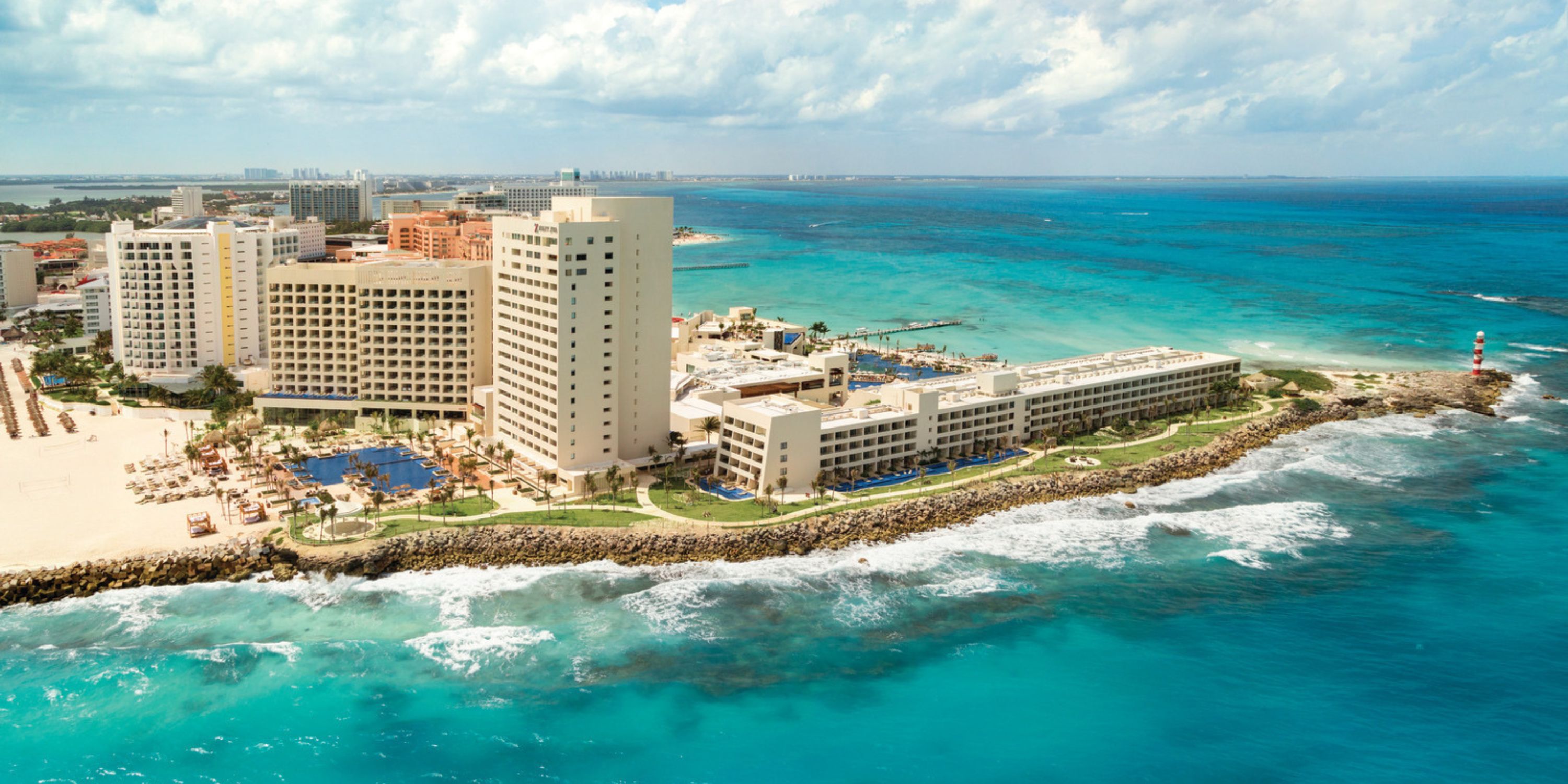 Hyatt Ziva Cancun Aerial View